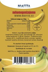 Jogurtová kapsička banánová  120ml