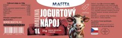 Jogurtový nápoj Malina - 1 l PET láhev