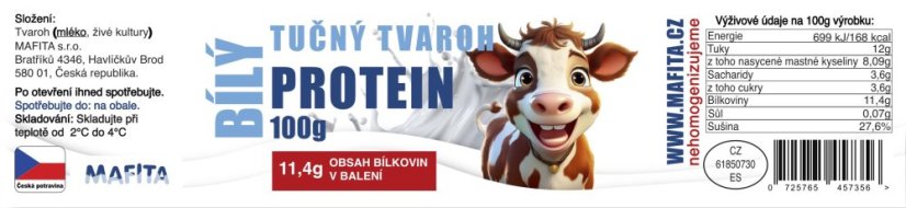 Tvaroh Mafiťáček Bílý 100 ml