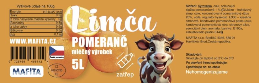 Limča Pomeranč 5 l