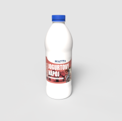 Jogurtový nápoj Malina - 1 l PET láhev